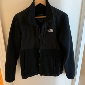 North face black full zip jacket